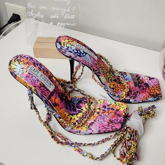 NEW Cape Robbin Pink and Purple Stiletto Heels 7.5 (FAST SHIPPING) - Picture 6 of 7